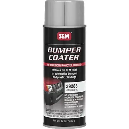 Bumper Coater 39283 Trim Paint, 16 oz Aerosol Can, Light Titanium Metallic