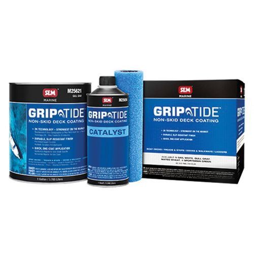 Griptide M25620 Non-Skid Deck Coating Kit, 1 gal, Gull Gray, Liquid