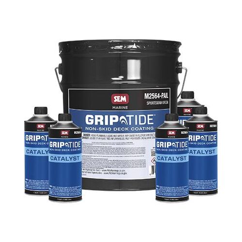 Griptide M25645 Non-Skid Deck Coating Kit, 6.25 gal, Sportsman Green, Liquid