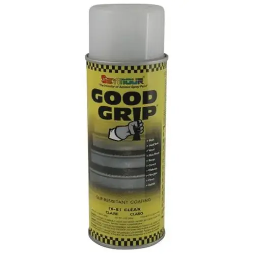 SEYMOUR 16-081 16-81 Slip Resistant Coating, 16 fl-oz Aerosol Can, Clear, 10 sq-ft Coverage