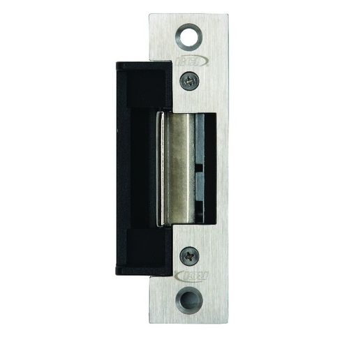 RCI 41140832D24VACDC Electric Strike Fail Secure 1-1/4" x 4-7/8" Square, 24VACDC, for Hollow Metal Frame, Satin Stainless Steel Finish