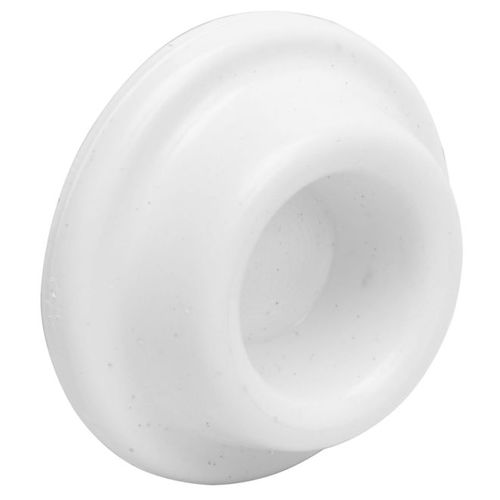 Plastic Adhesive Wall Door Stop White Finish