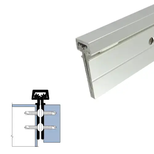 84" Full Mortised Continuous Hinge Clear Anodized7