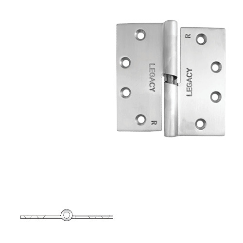 Brixwell 1559SSLHFL Cam Lift Mortised Hinge Stainless Steel