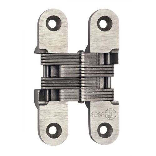 1" x 4-5/8" Heavy Duty Alloy Steel Fire Rated Invisible Hinge for 1-3/8" Doors Black Finish