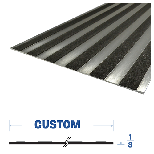 Expansion Joint Plate Threshold (1/8" Height) Mill Aluminum