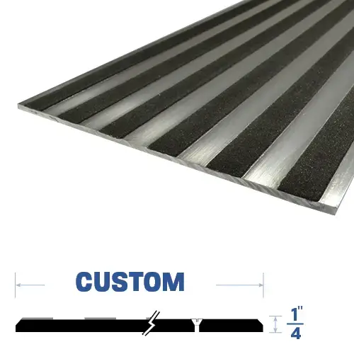 Expansion Joint Plate Threshold (1/4" Height) Mill Aluminum