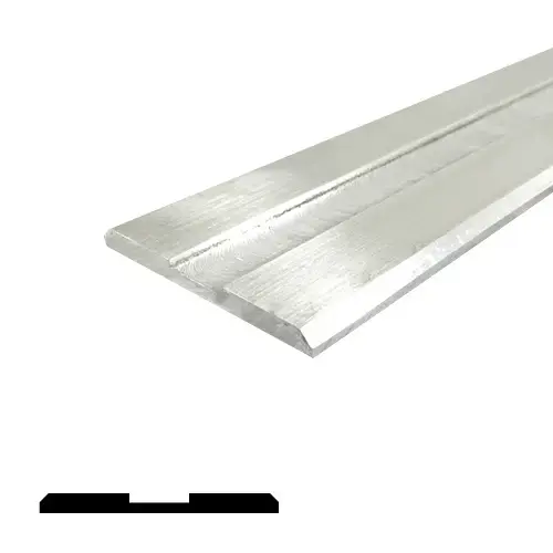 Flood Barrier Threshold (3" by 1/4") Mill Aluminum