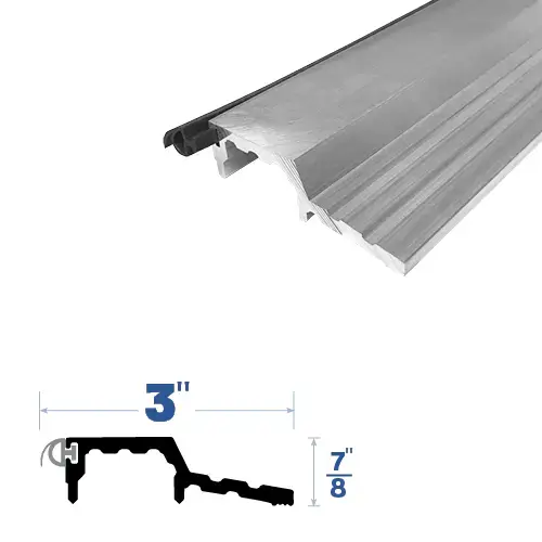 24" Rabbeted Threshold (3" by 7/8") Mill Aluminum2