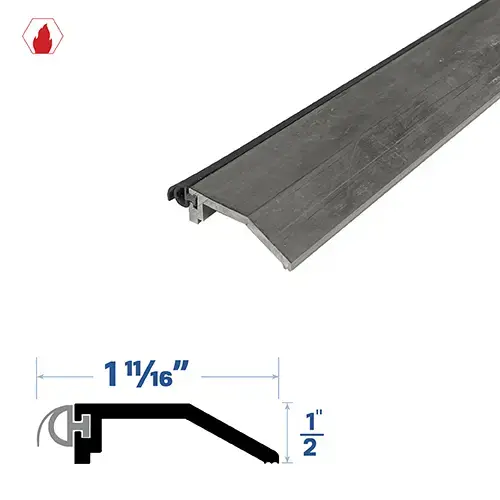 72" Half Saddles (1-11/16" by 1/2") Mill Aluminum6