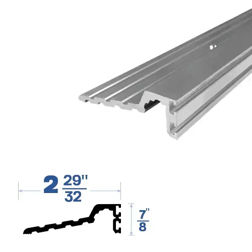 48" Half Saddles (2-29/32" by 7/8") Mill Aluminum4