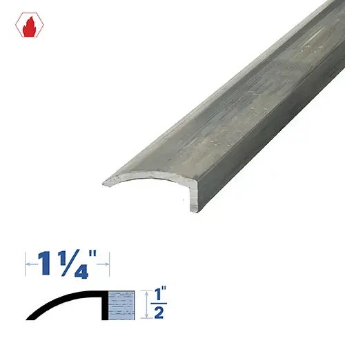 24" Half Saddles (1-1/4" by 1/2") Mill Aluminum2