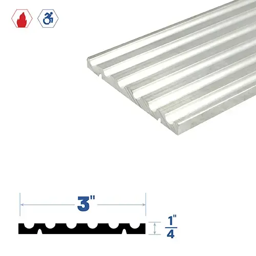 48" Adjustable Threshold (3" by 1/4") Mill Aluminum4