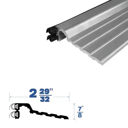 84" Rabbeted Threshold (2-29/32" by 7/8") Mill Aluminum7