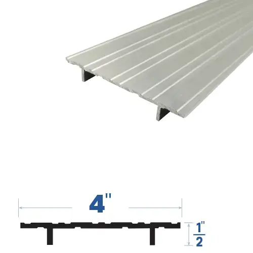 36" Carpet Saddles (4" by 1/2") Mill Aluminum3