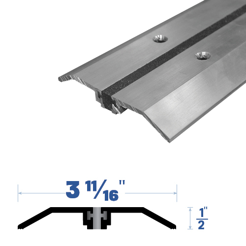 36" Threshold with Thermal Break (3-11/16" by 1/2") Mill Aluminum3