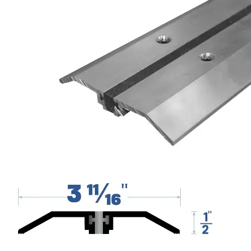 24" Threshold with Thermal Break (3-11/16" by 1/2") Mill Aluminum2