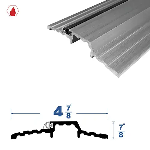 72" Rabbeted Threshold (4-7/8" by 7/8") Mill Aluminum6