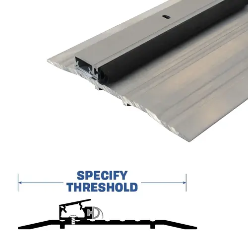 36" Stop Strip Clear Anodized Aluminum3