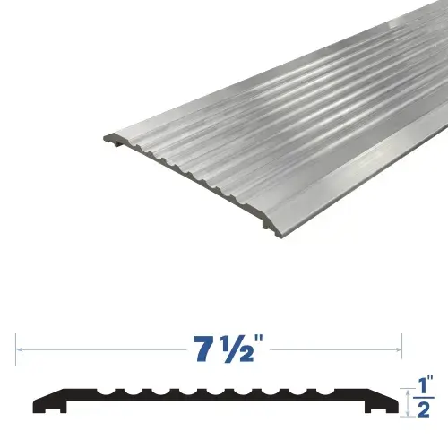 24" Threshold (7-1/2" by 1/2") Mill Aluminum2