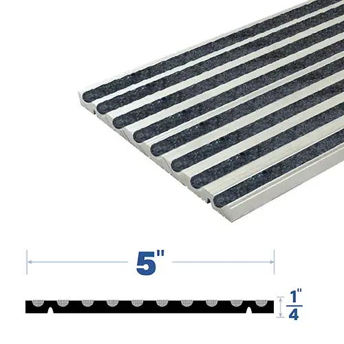 84" Adjustable Threshold (5" by 1/4") Mill Aluminum7