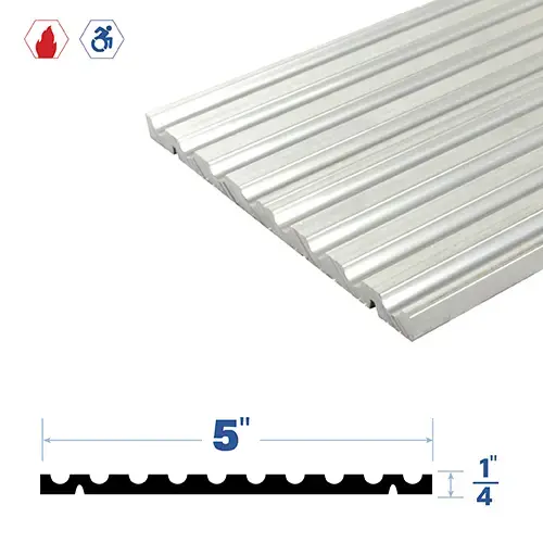 72" Adjustable Threshold (5" by 1/4") Mill Aluminum6