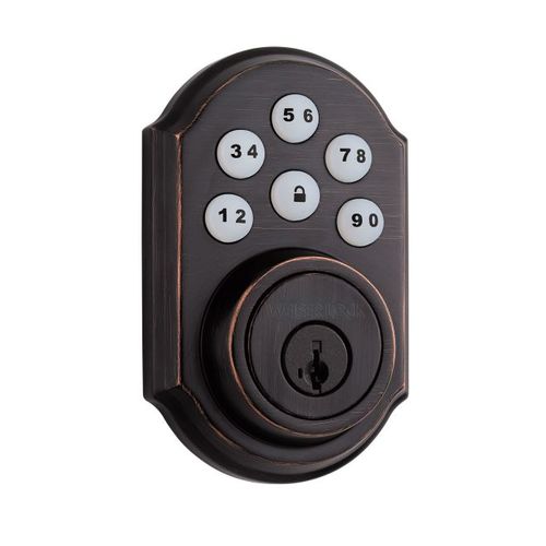 Weiser GED1490MS11PS Smartcode Electronic Deadbolt with Smart Key with