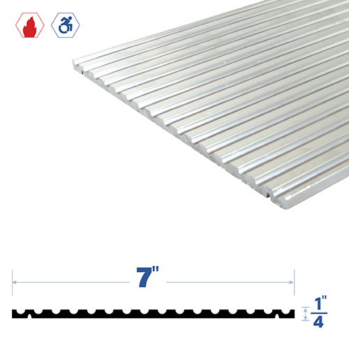 24" Adjustable Threshold (7" by 1/4") Mill Aluminum2