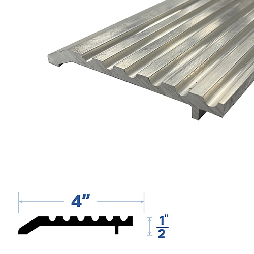 36" Threshold (4" by 1/2") Mill Aluminum3