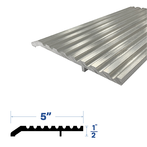 48" Threshold (5" by 1/2") Mill Aluminum4