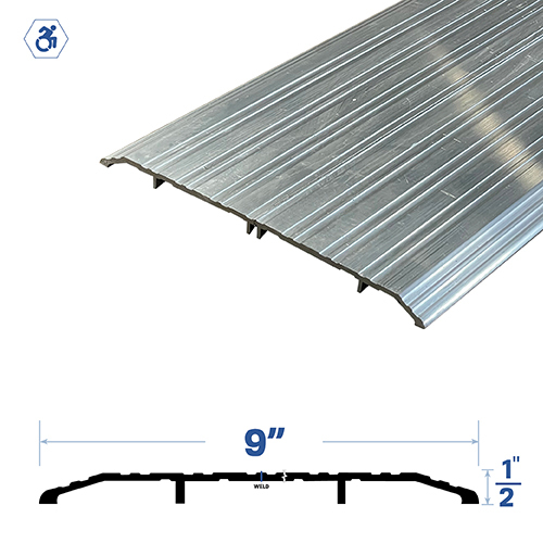 36" Threshold (9" by 1/2") Mill Aluminum3