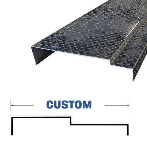 Diamond-Plate Bulkhead Thresholds Stainless Steel