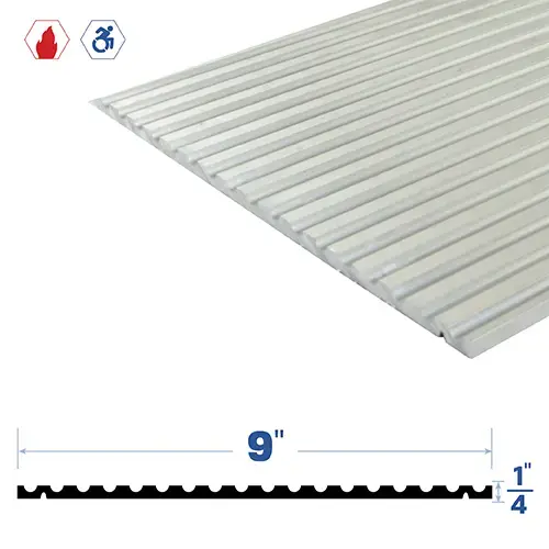 72" Adjustable Threshold (9" by 1/4") Mill Aluminum6