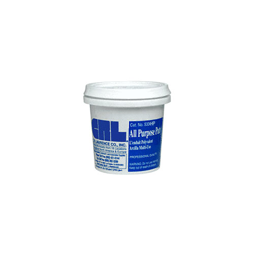 CRL 533HPGRY Gray All Purpose Putty - Half Pint