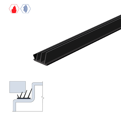 Brixwell 50518S-BK Self-Adhesive Gasketing Black Silicone
