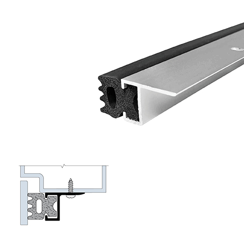 36" Mechanically Fastened Gasketing (1" by 23/32") Mill Aluminum3