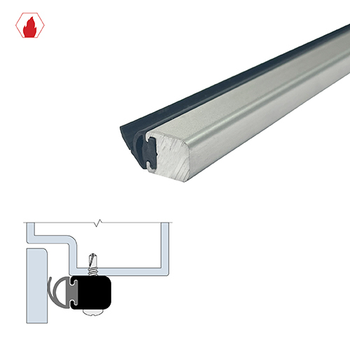 84" Mechanically Fastened Gasketing (23/32" by 3/8") Clear Anodized7