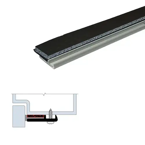 Mechanically Fastened Gasketing (1" by 7/32") Black Anodized Aluminum