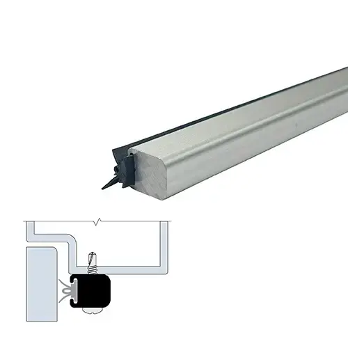 72" Mechanically Fastened Gasketing (23/32" by 3/8") White Powder Coat6