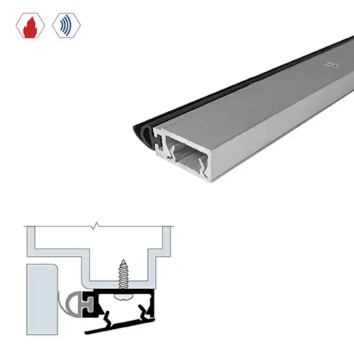 Mechanically Fastened Gasketing (1" by 3/8") Clear Anodized