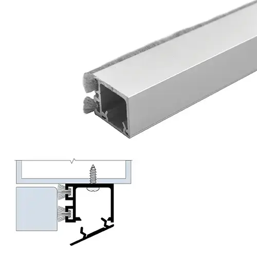 Mechanically Fastened Gasketing (1" by 23/32") Clear Anodized