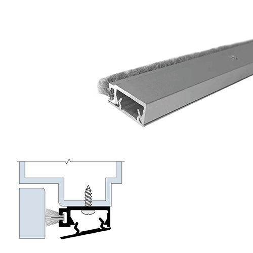 Mechanically Fastened Gasketing (1" by 3/8") Black Anodized Aluminum