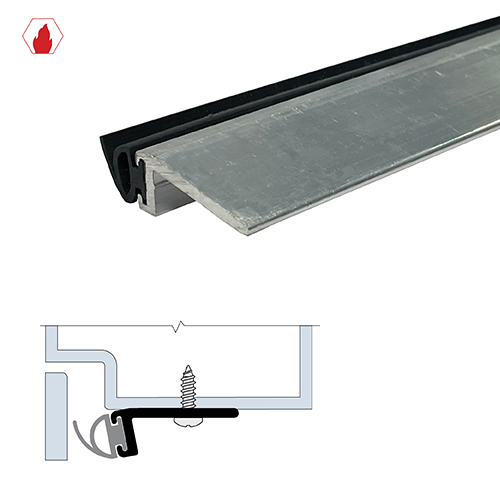 72" Mechanically Fastened Gasketing (1-3/16" by 13/32") Mill Aluminum6