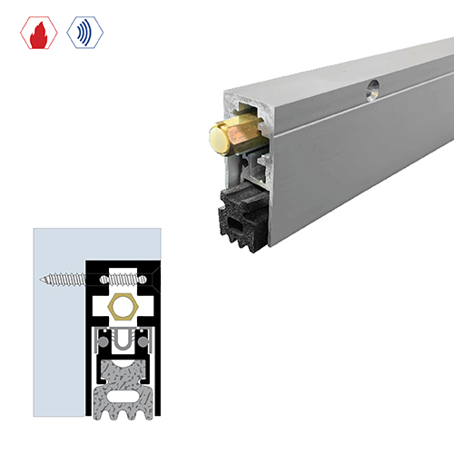 72" Semi-Mortised Automatic Door Bottom (29/32" by 1-15/16") Gold Anodized aluminum