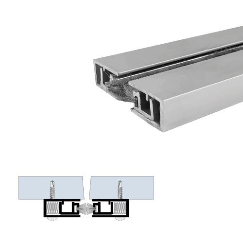 36" Self Adjusting Meeting Stile (1" by 1/2") Clear Anodized3