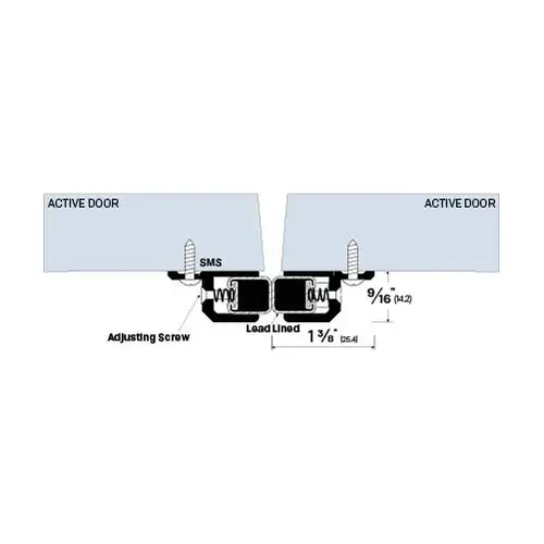 36" Meeting Stile Clear Anodized Aluminum3