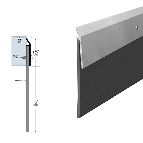 84" Door Sweep (3/16" by 4-1/4") Mill Aluminum7