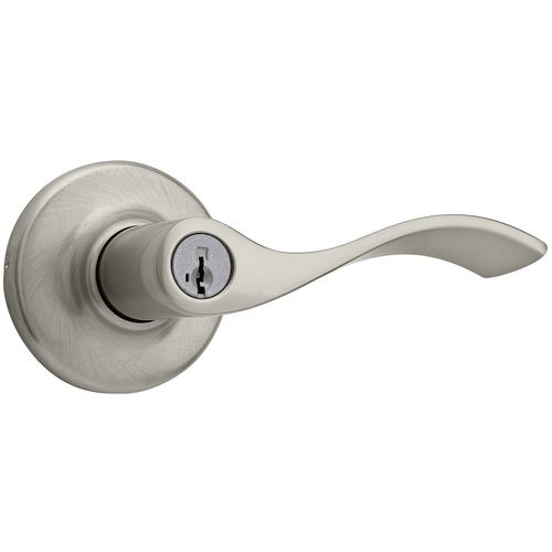 Kwikset 405BL-15SV1 Balboa Entry Door Lock SmartKey with New Chassis and 6AL Latch and RCS Strike Satin Nickel Finish