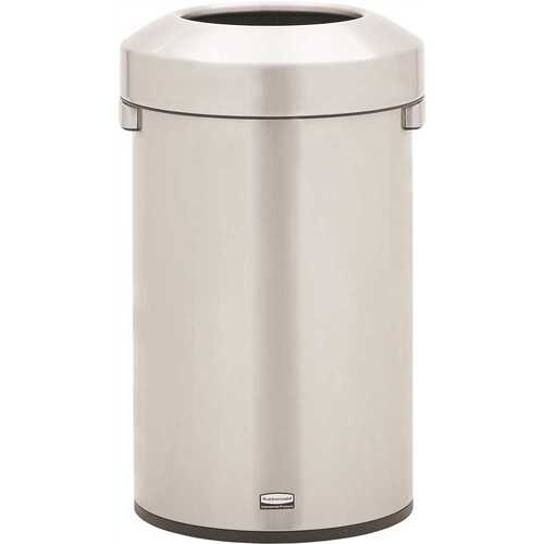 Refine 16 Gal. Round Stainless Steel Trash Can