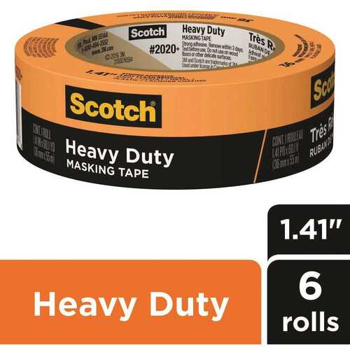 3M Scotch 1.41 in. x 60 yds. Heavy Duty Grade Masking Tape 2020+